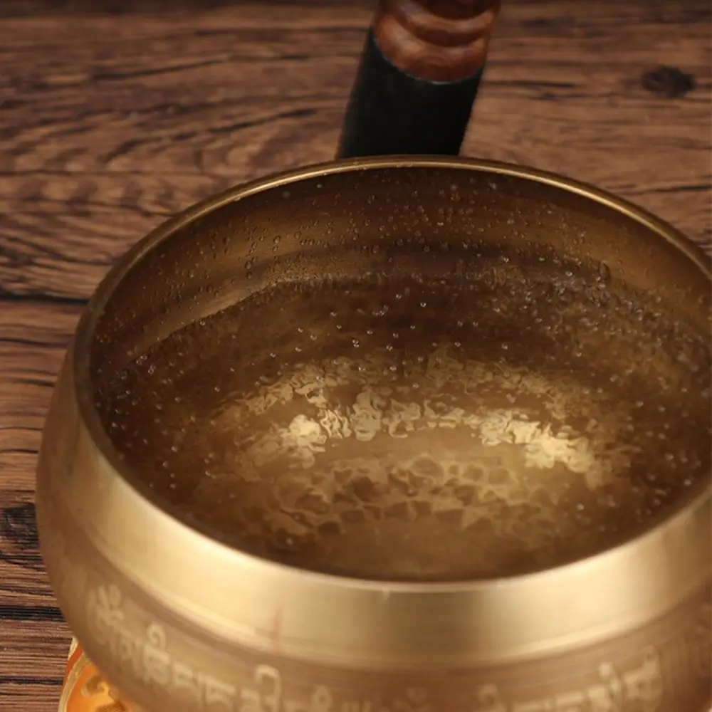 Handmade Nepal Buddha Sound Bowl Stress Relief Yoga Copper Sound Tibetan Singing Bowl Set Meditation Chanting Singing Bowl