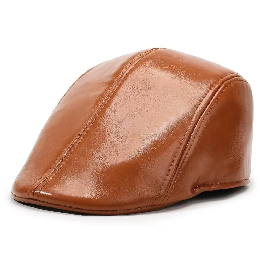 New Soft Men Berets Casual Anti-UV Peaked Cap Dad Hat Gift Forward Hat Peaked Cap Men Berets Visors