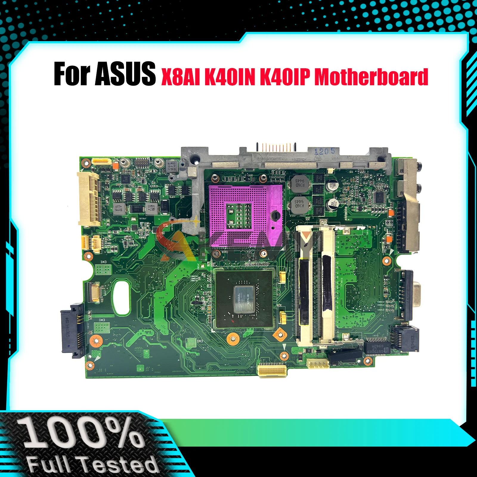 

Материнская плата для ноутбука K40IN для ASUS K40IE K40I K40ID K40IN X8AI K40IJ, материнская плата для ноутбука, 100% тестирование, ОК, быстрая доставка, высокое качество