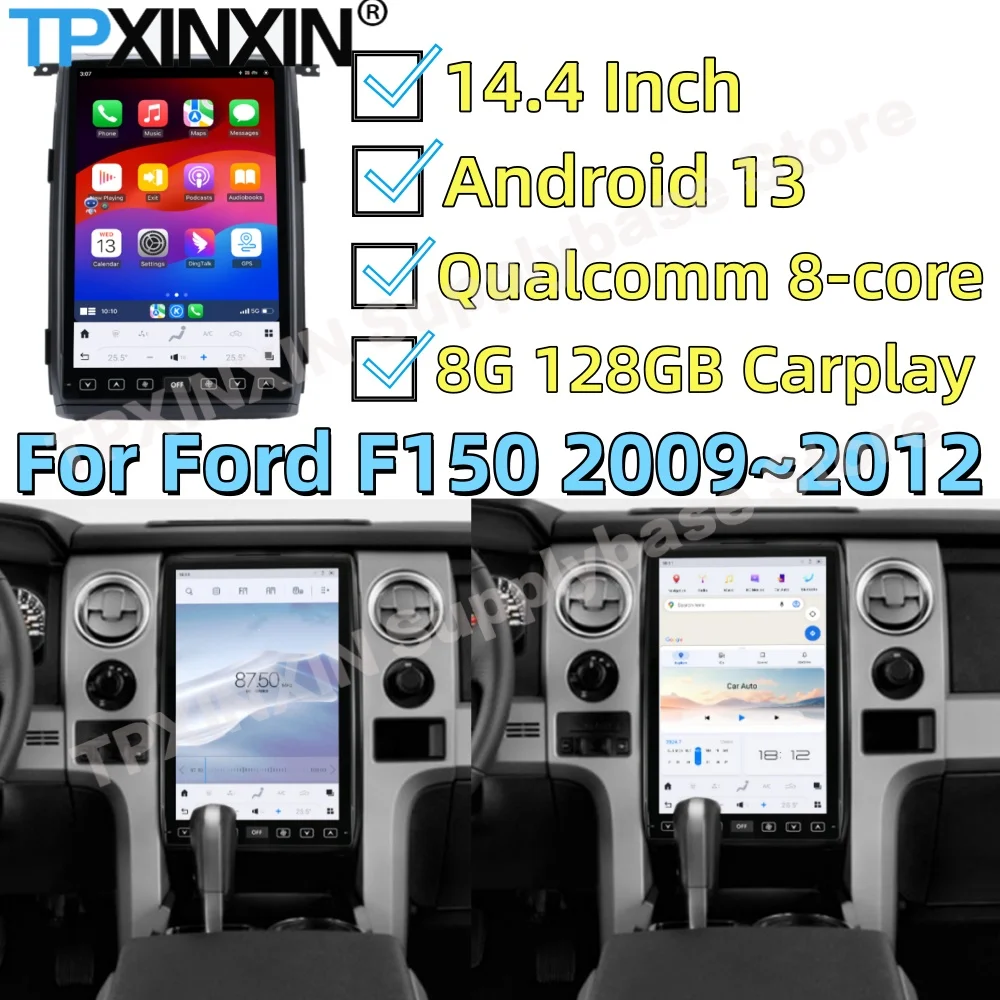 

Car Radio Android 13 For Ford F150 2009~2012 GPS Navigation Multimedia Auto Carplay Stereo Receiver Smart HD Screen Head Unit