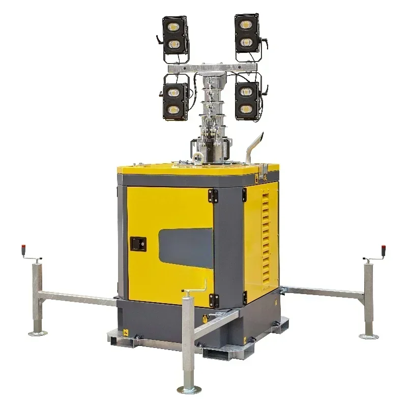 Torres de luz móveis com tecnologia LED V5 V5+ Torre de luz LED Hilight