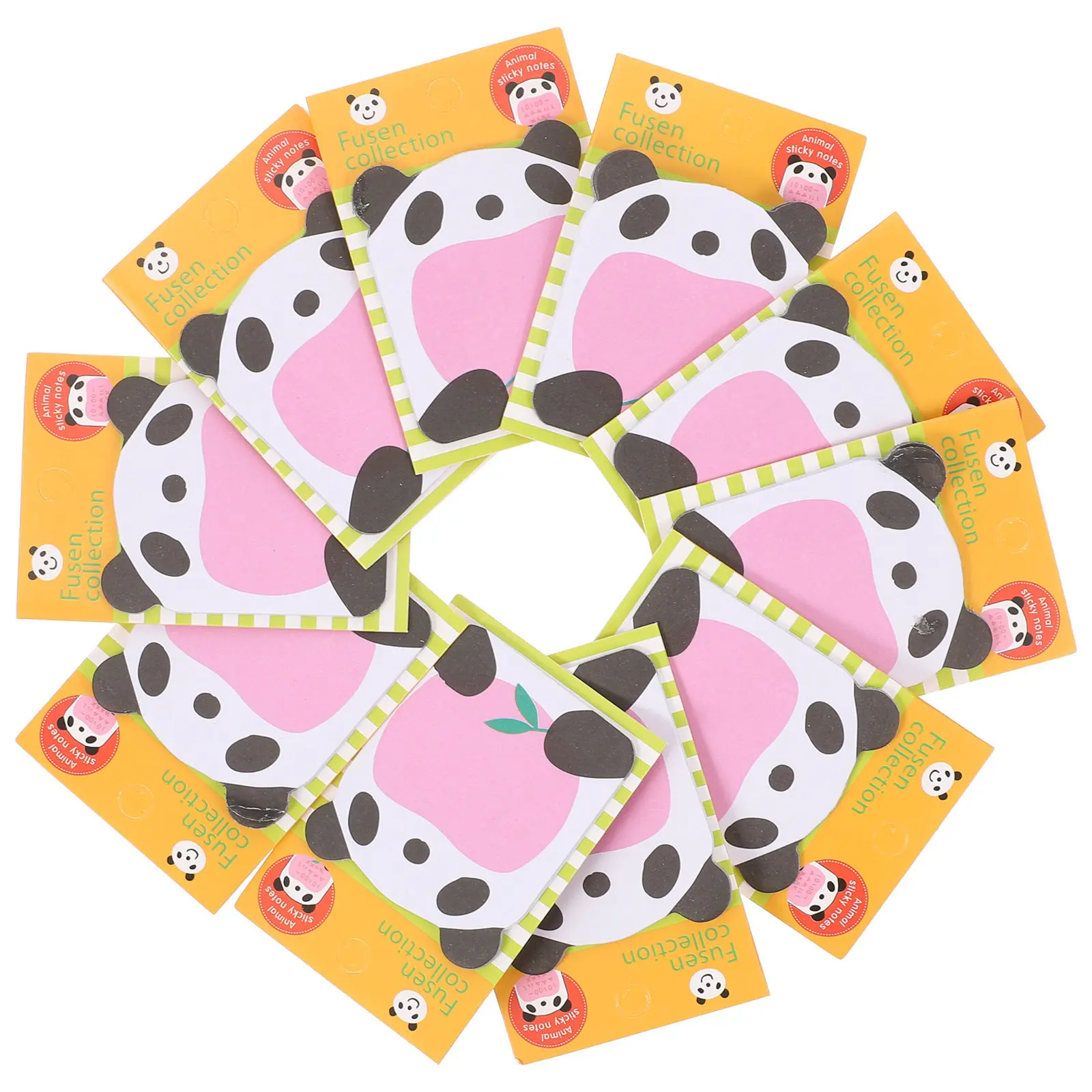 

20Pcs Panda Memo Pads Cartoon Animal Design Self Adhesive Note Stickers Strong Adhesive School Office Use Daily Reminder Pads