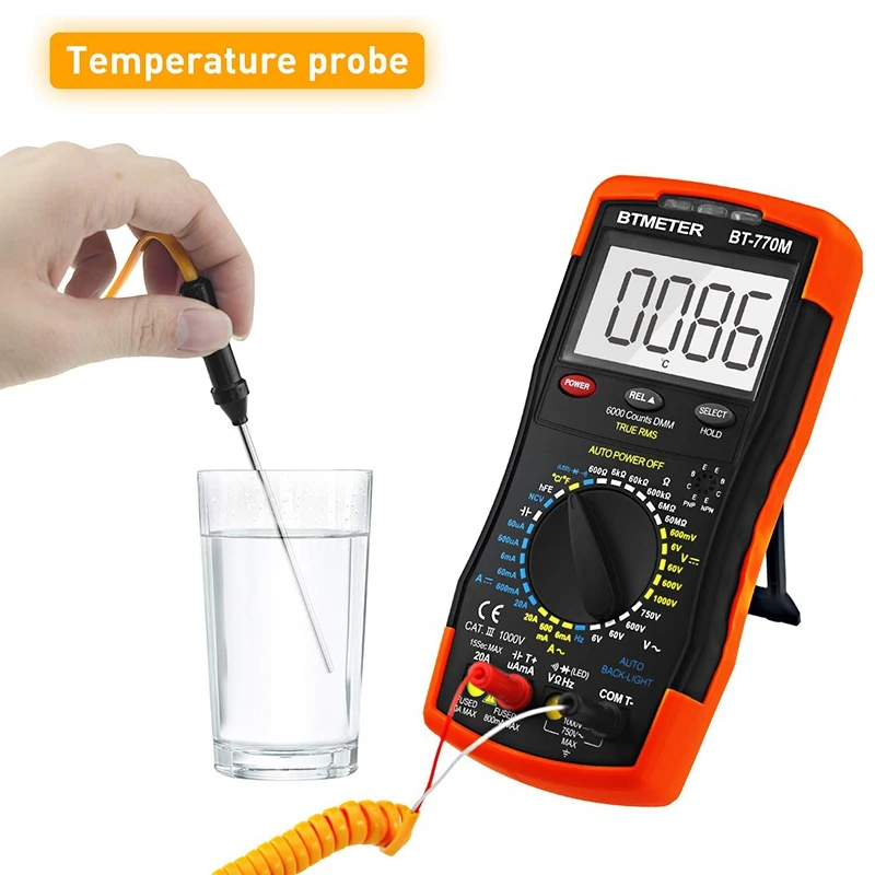 BT-770M Automatic Manual Ranging Optional True RMS Multimeter Tester