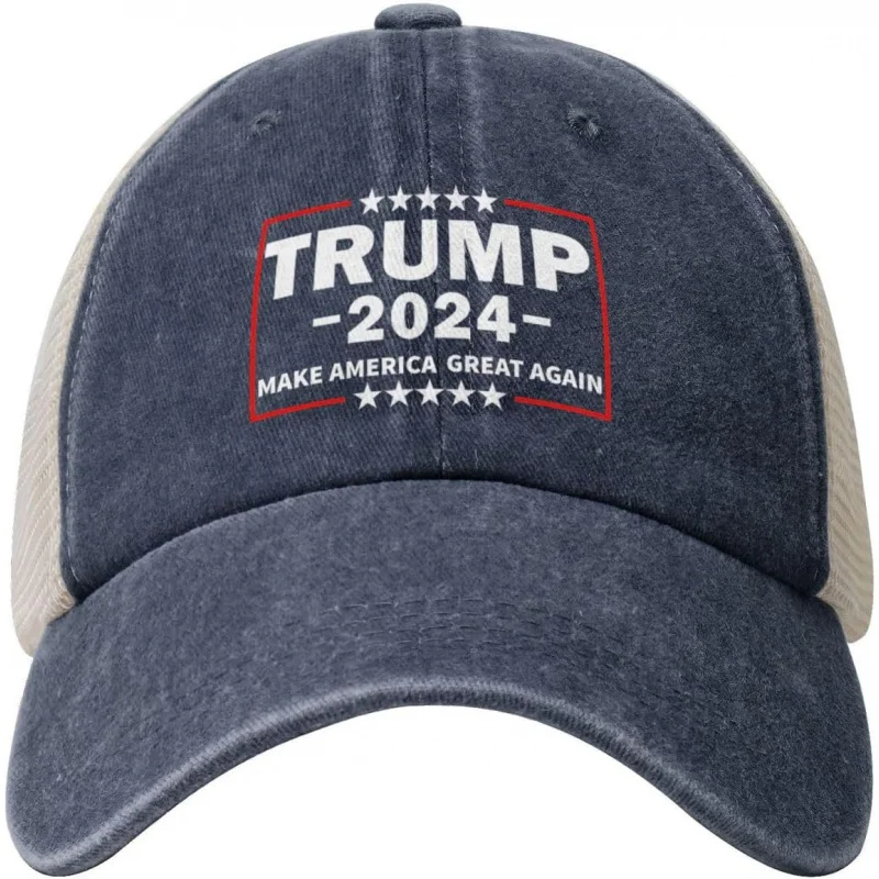 

Trump 2024 Make America Great Again Hat Men Vintage Mesh Baseball Cap Women Dad Hat Sun Hat Trucker Hat