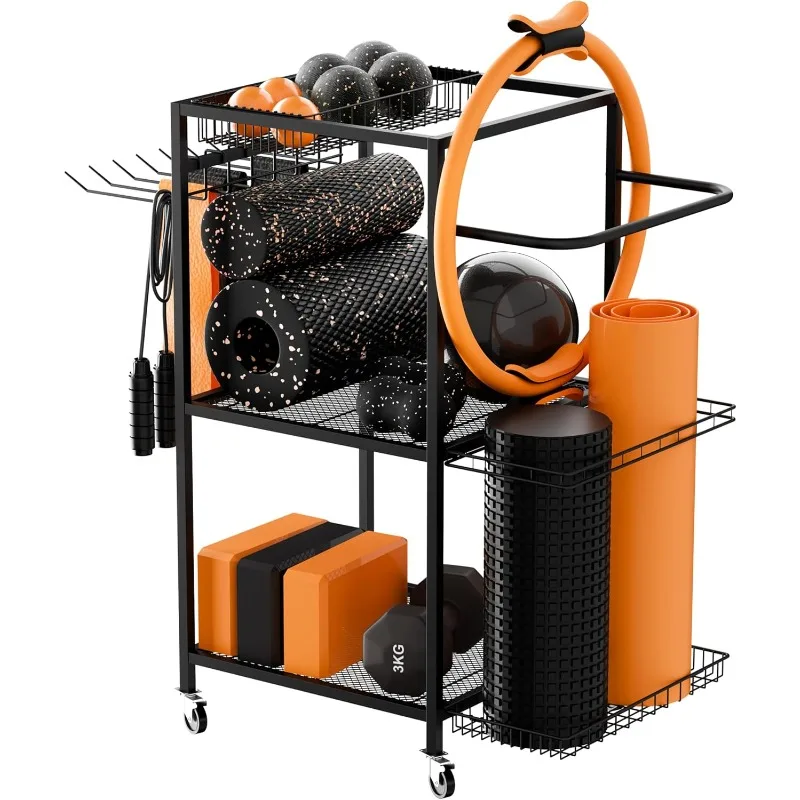 Home Gym Fitness Equipment Storage System - Perfect for Fitness Equipment, Fitness Accessories