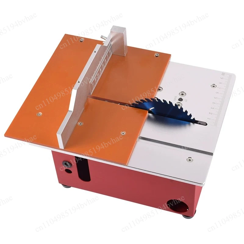 Jingwu miniature multi-function table saw DIY small chainsaw desktop cutting machine mini slotting woodworking push table saw