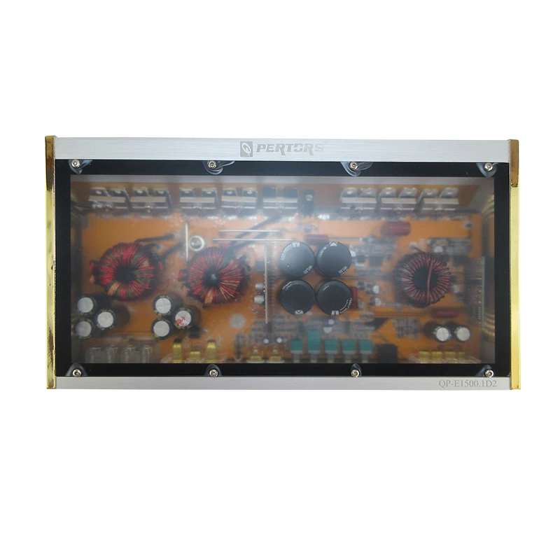 E1500.1D2 Aluminum material Car Audio Amplifier 2 Channel Amplifier Class D  MAX 1600W *1ch with High heat dissipation