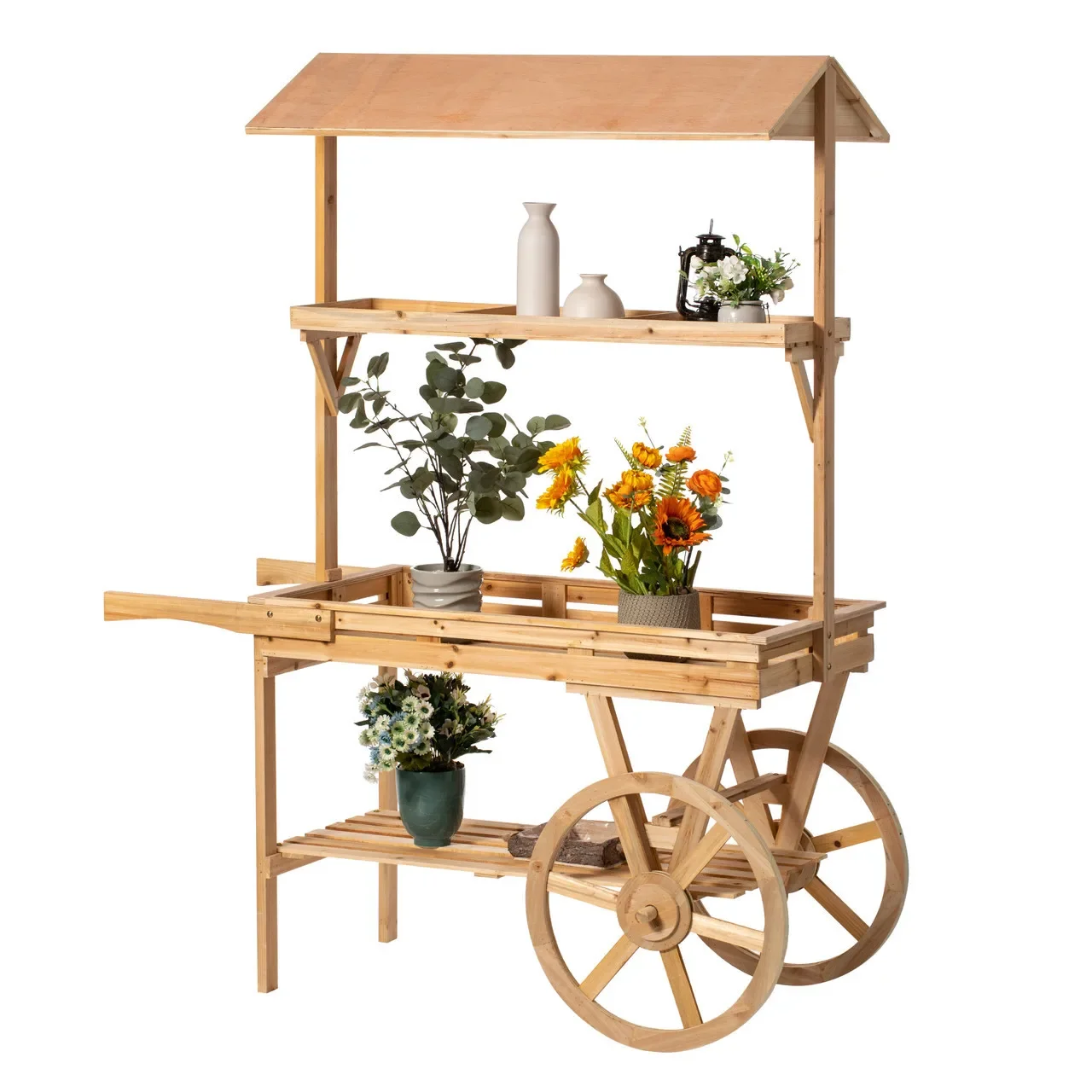 Floor stall float window display flower stand old flower ornament Stable Performance Quick Change Multi-Purpose Use