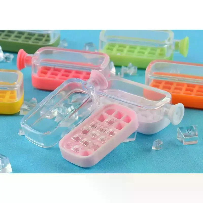 1 Juego de accesorios para muñecas, nuevo modelo de botella de hielo en miniatura para casa de muñecas, juguetes de simulación, rejilla de hielo, adornos para tazas de hielo