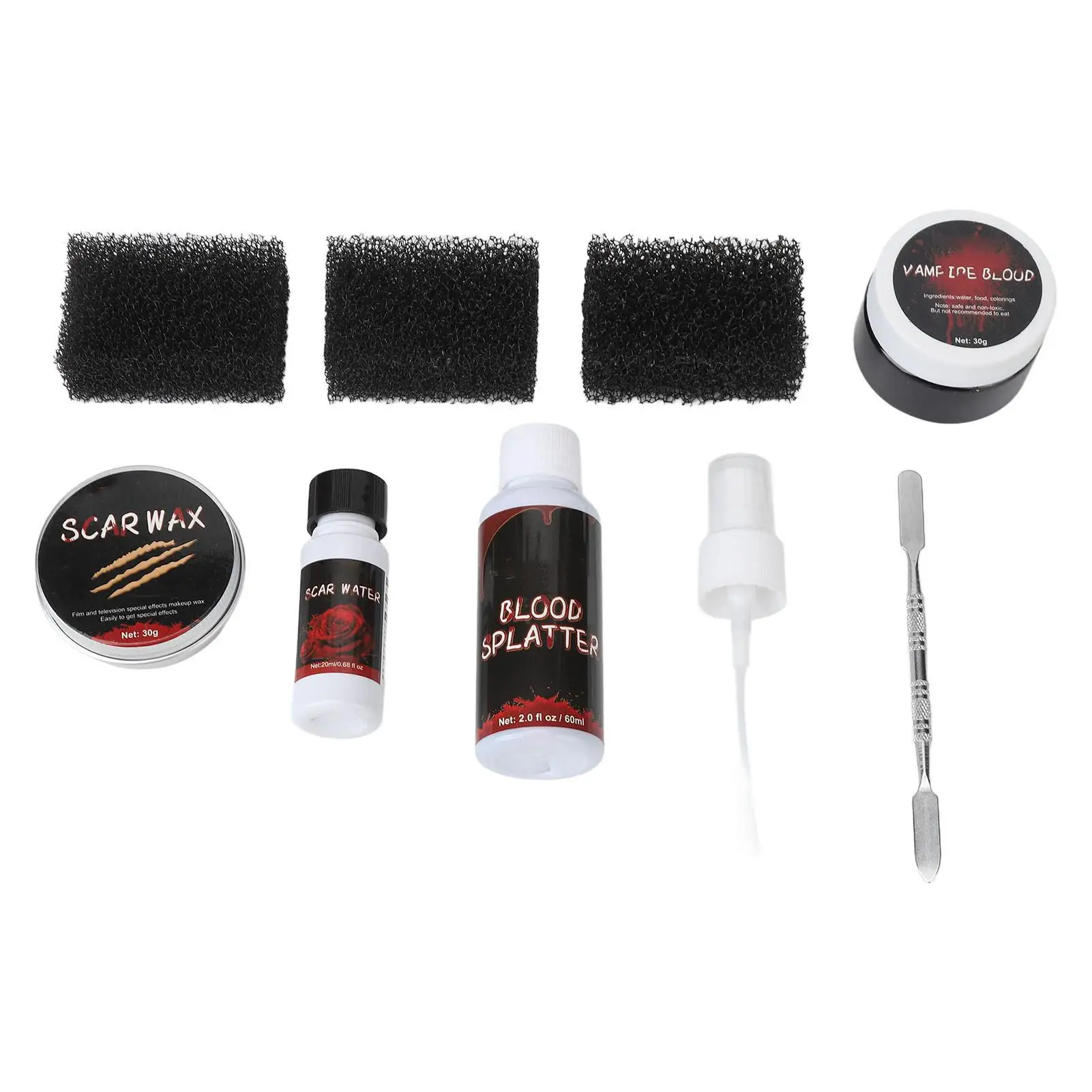 Scar Makeup Wax Kit - Easy Removal Blood Spray Special Effects for Realistic Skin Simulation - for tv Show & Theater Use