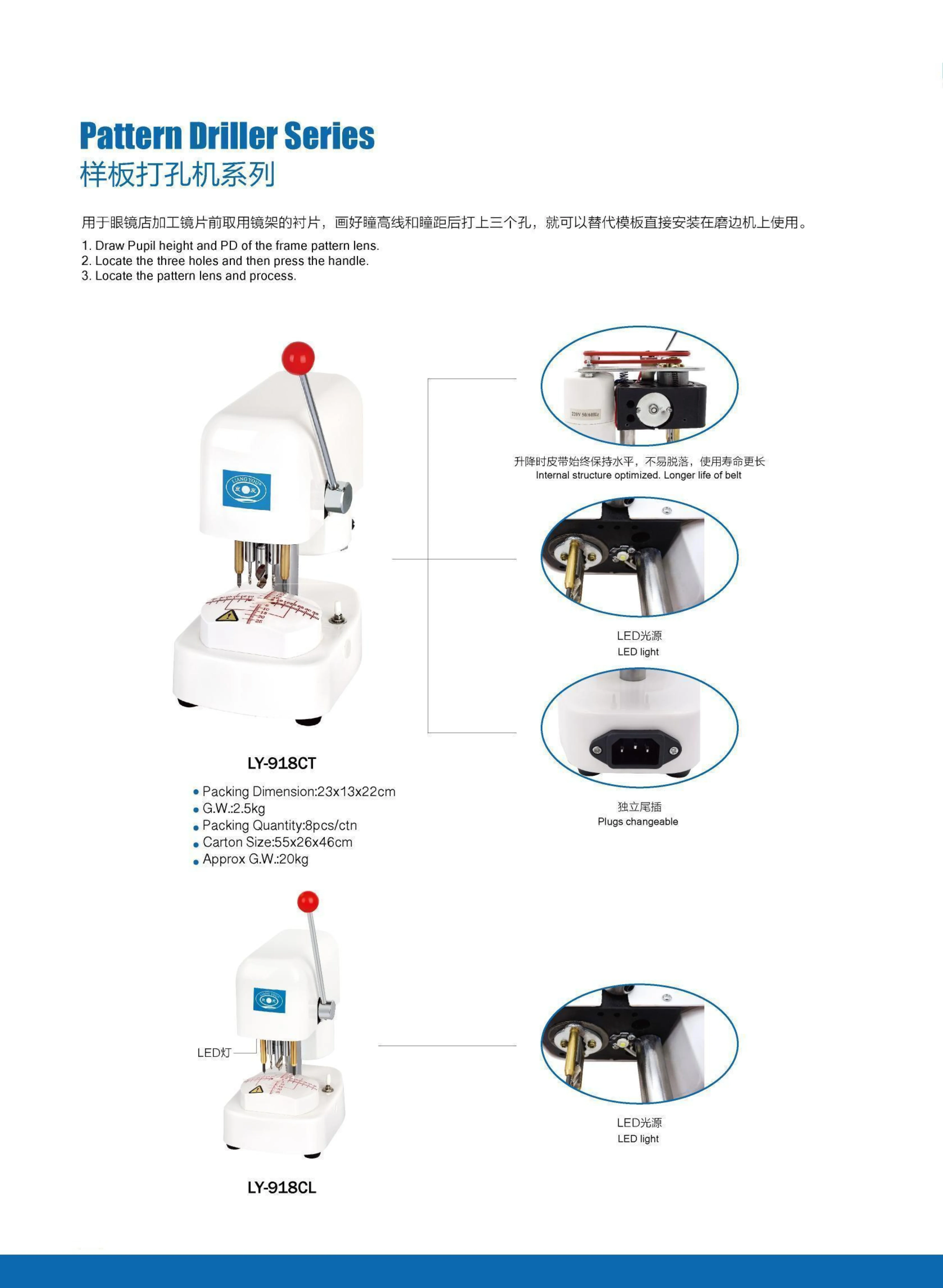 2025WDO pattern driller optical machine notching machine optic vision processing equipments for eye clinic eyeglass shop