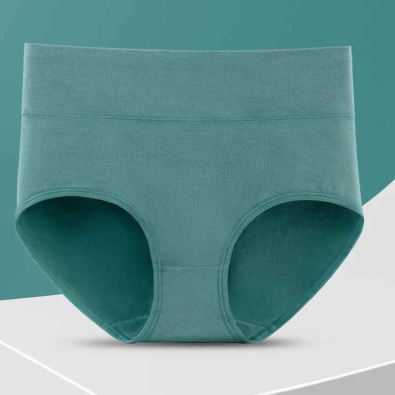 Neue 4 Teile/los Hohe Taille Höschen Frauen Unterwäsche Plus Größe Baumwolle Slip Mädchen Shaper Bauch Unterhose Weibliche Sexy Wäsche – Detail 7