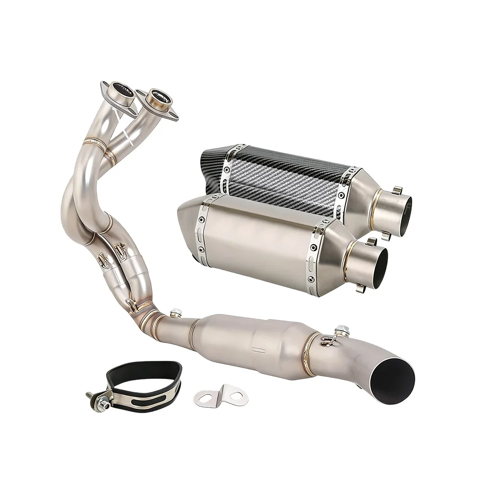 Für Kawasaki Ninja 650 Z650 2023-2025 Vollstahl-Endrohre Auspuffrohre – Detail 2