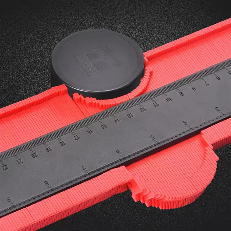 Multi-functio Contour Profile Gauge Tiling Laminate Tiles Edge Shaping Wood Measure Ruler ABS Contour Gauge Duplicator