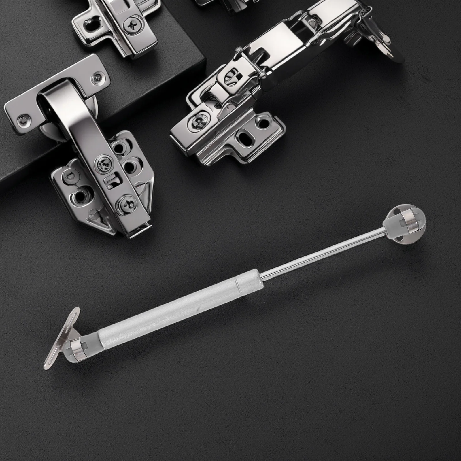 

2Pcs Hydraulic Gas Springs Soft Close Hinges Cabinet Door Lift Support Rods Lid Stay for Kitchen Cabinets Furniture Storage