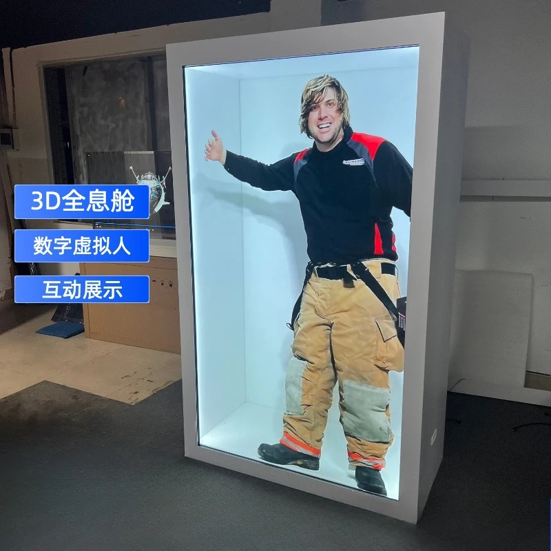 Virtual AI Holographic Digital Human-Machine Holographic Warehouse Digital Transparent Cabinet