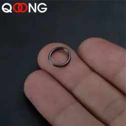 QOONG 10 PCS DIY Accessories Ultra Small Manganese Steel Key Chain Utility Stainless Steel Wire Circle Key Holder Metal Key Ring