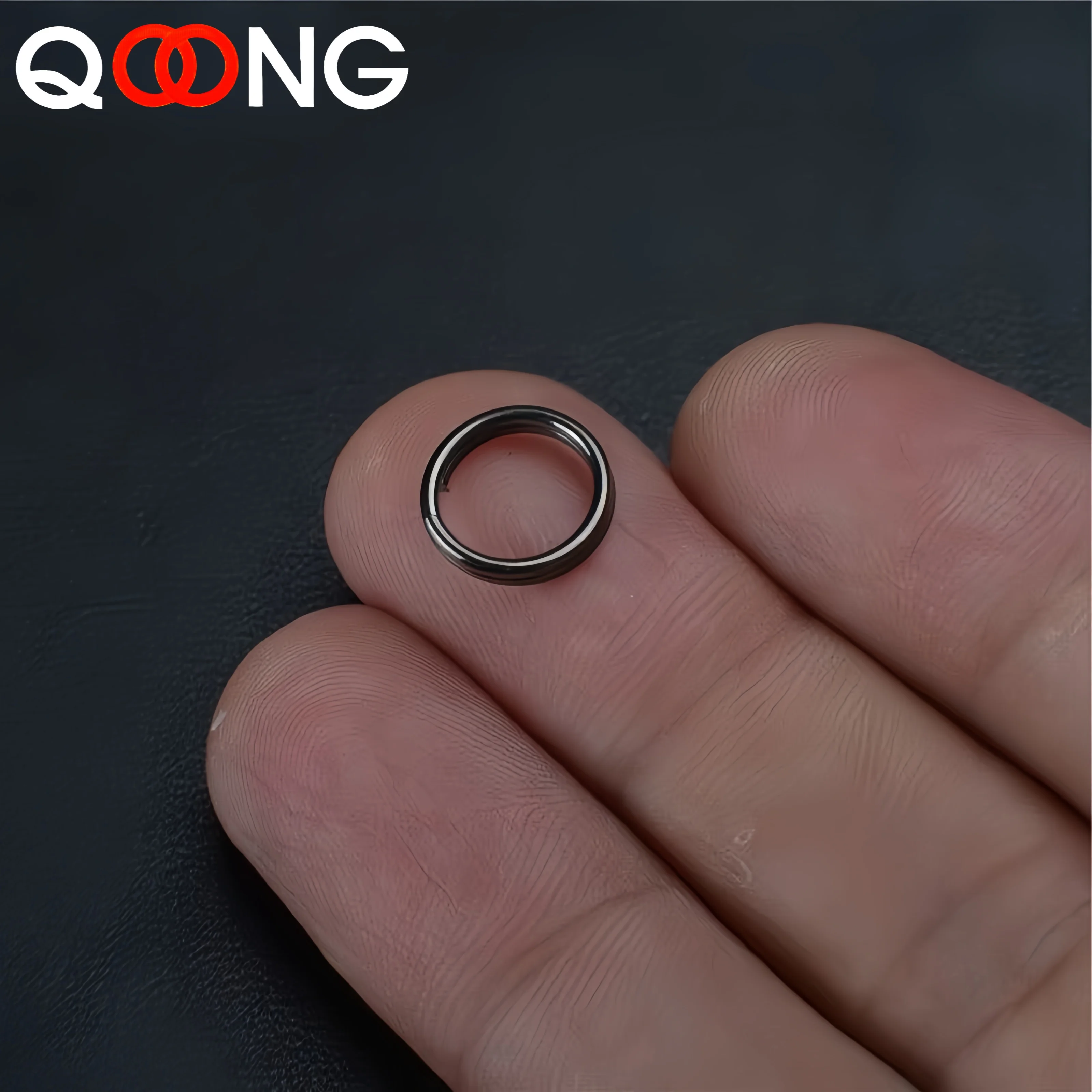 QOONG 10 PCS DIY Accessories Ultra Small Manganese Steel Key Chain Utility Stainless Steel Wire Circle Key Holder Metal Key Ring