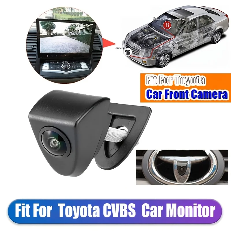 Picture 5: Fit for Toyota Logo-Embedded Front View Camera, Wide Angle Parking Camera for Toyota Camry Corolla Avalon Highlander 2007-2018