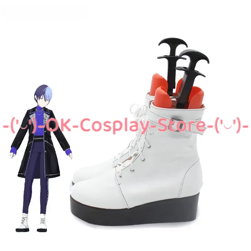 [Customized Size] Project Sekai Aoyagi Toya Cosplay Shoes Anime Roleplay Costume Prop Halloween Carnival Party Boots PU Leather
