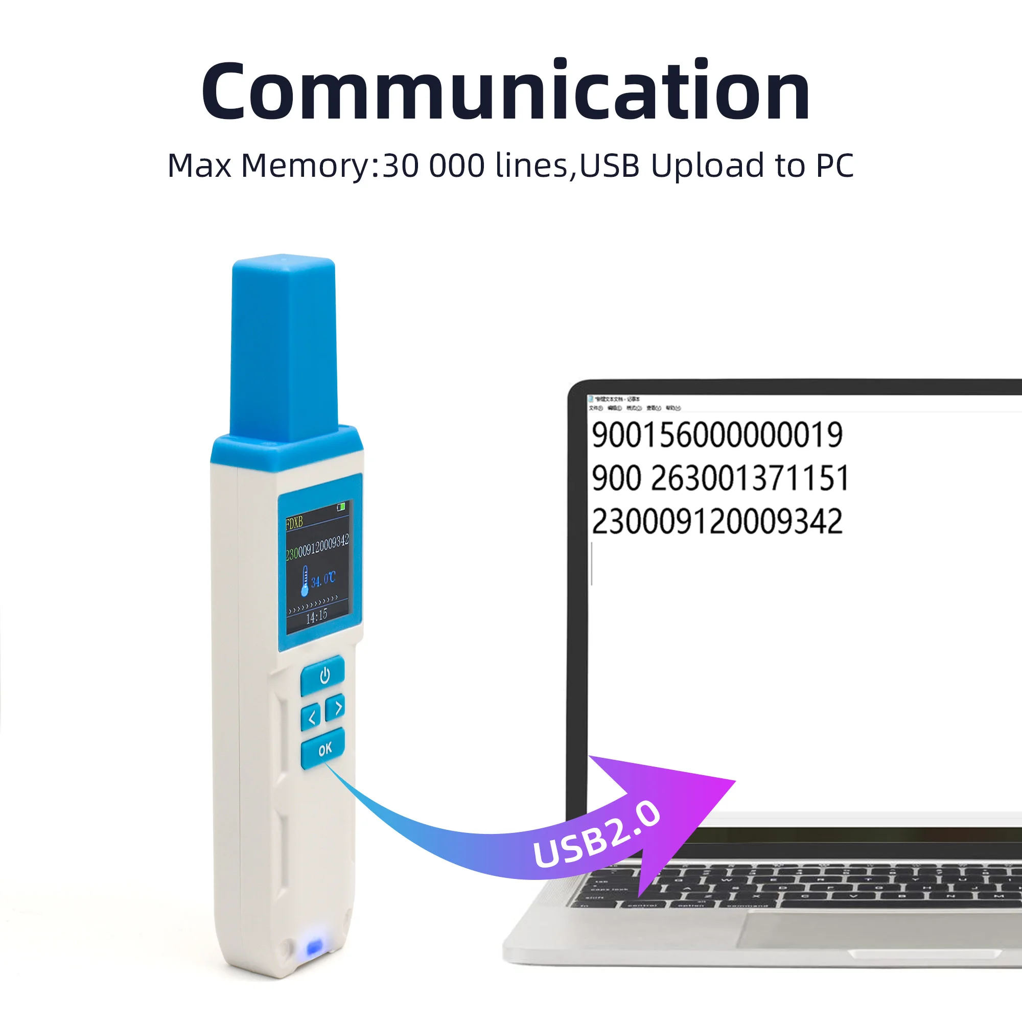 10 pcs CT003Temperature-sensing code scanner
