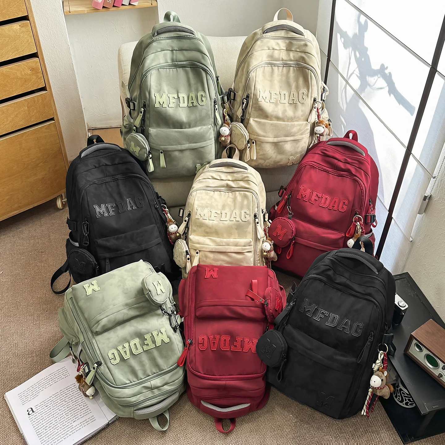 

Unisex Large Capacity Fashionable Minimalist Backpack for High School And College Students Trendy Cool Dual Shoulder Bag