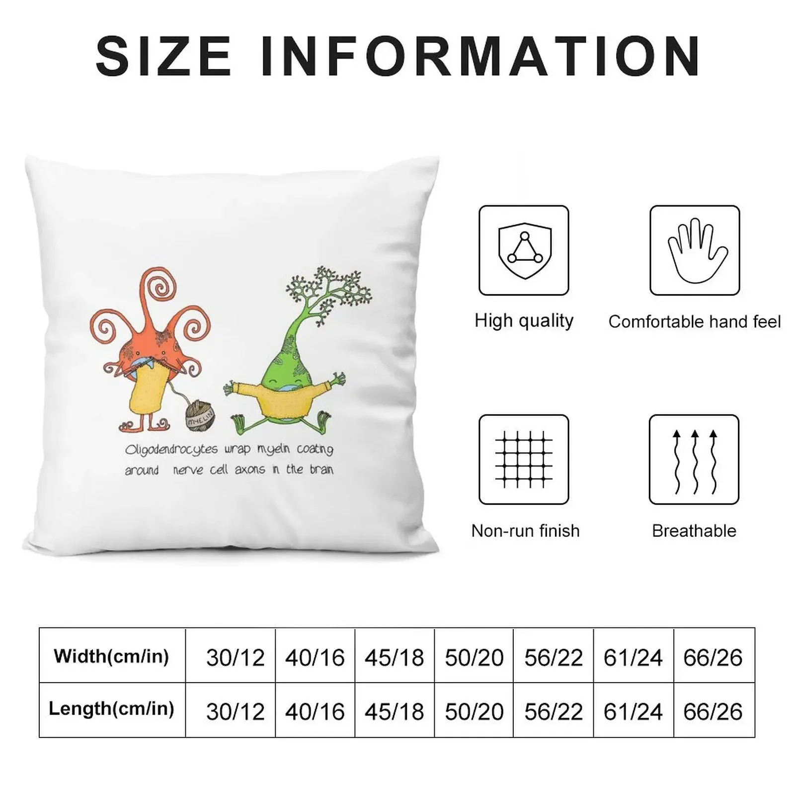 Oligodendrocytes myelinate! Throw Pillow luxury throw pillow covers Sofa Cover pillow