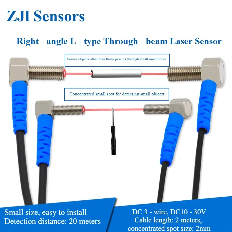 

BJTL04 ultra-small elbow photoelectric switch laser light spot sensor, miniature electric eye