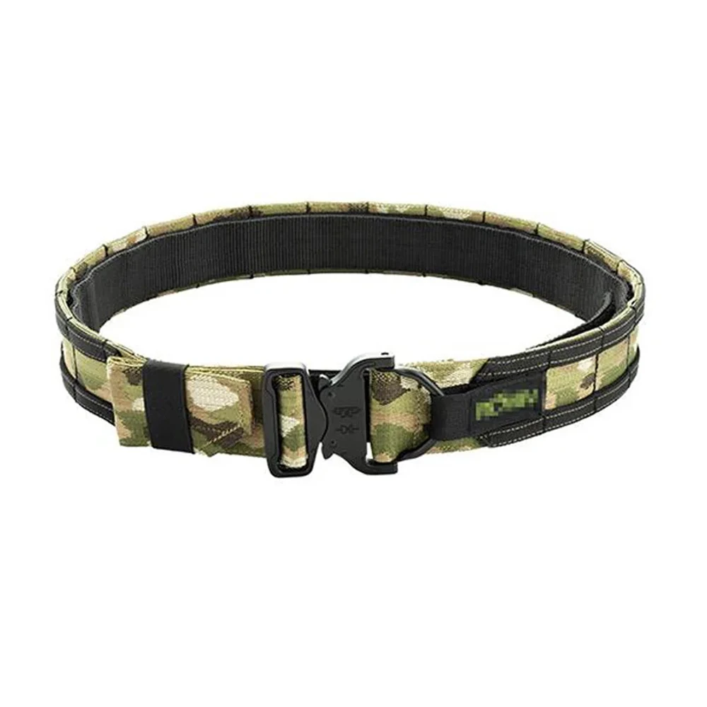 2  Inch Tactical Belt Quick Release Metal Laser Molle Mens Belts Camo Air soft Tactical Battle Belt