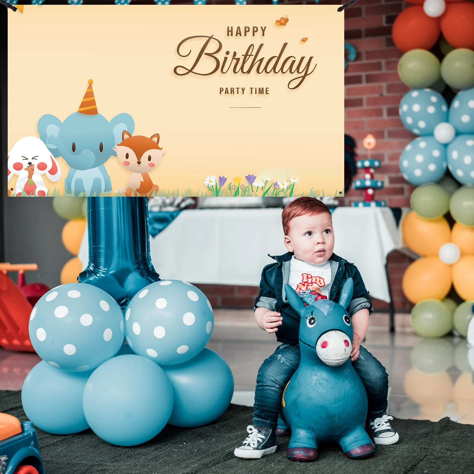 

Large Blank Banner Sign Premium Polyester DIY Customizable Hanging Decor for Wedding Birthday Party Events Photography Backdrop