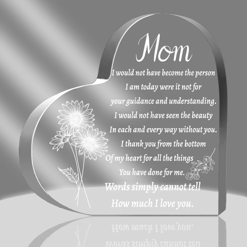 Gift from Son and Daughter to Mom, Puzzle Acrylic Plaque Birthday Gift, Mom Acrylic Plaque Gift, Mom's Christmas Gift ﻿