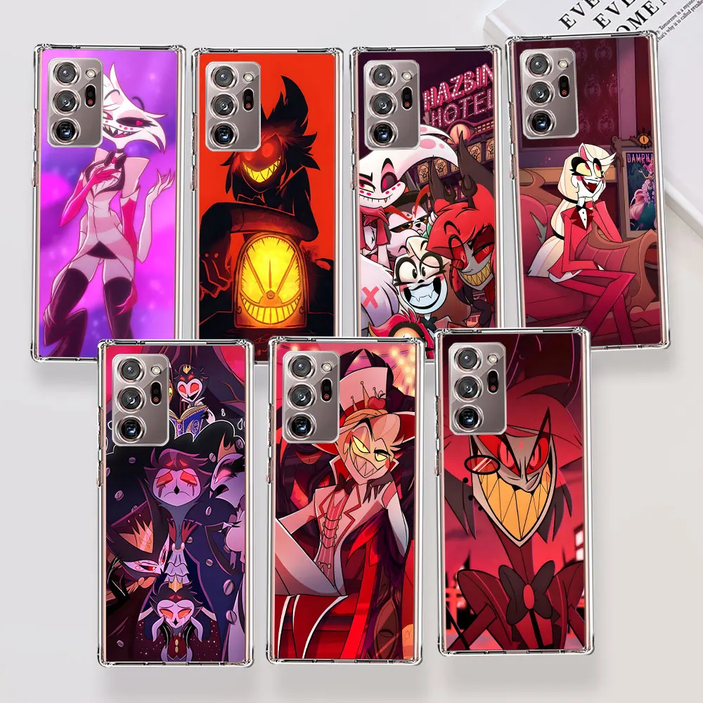 Alastor Hazbin Hotel AD Case for Samsung Galaxy Note 20 Ultra 5G 10 Plus 8 9 10 Lite Transparent Soft Phone Cover M52 J8 J6 J4