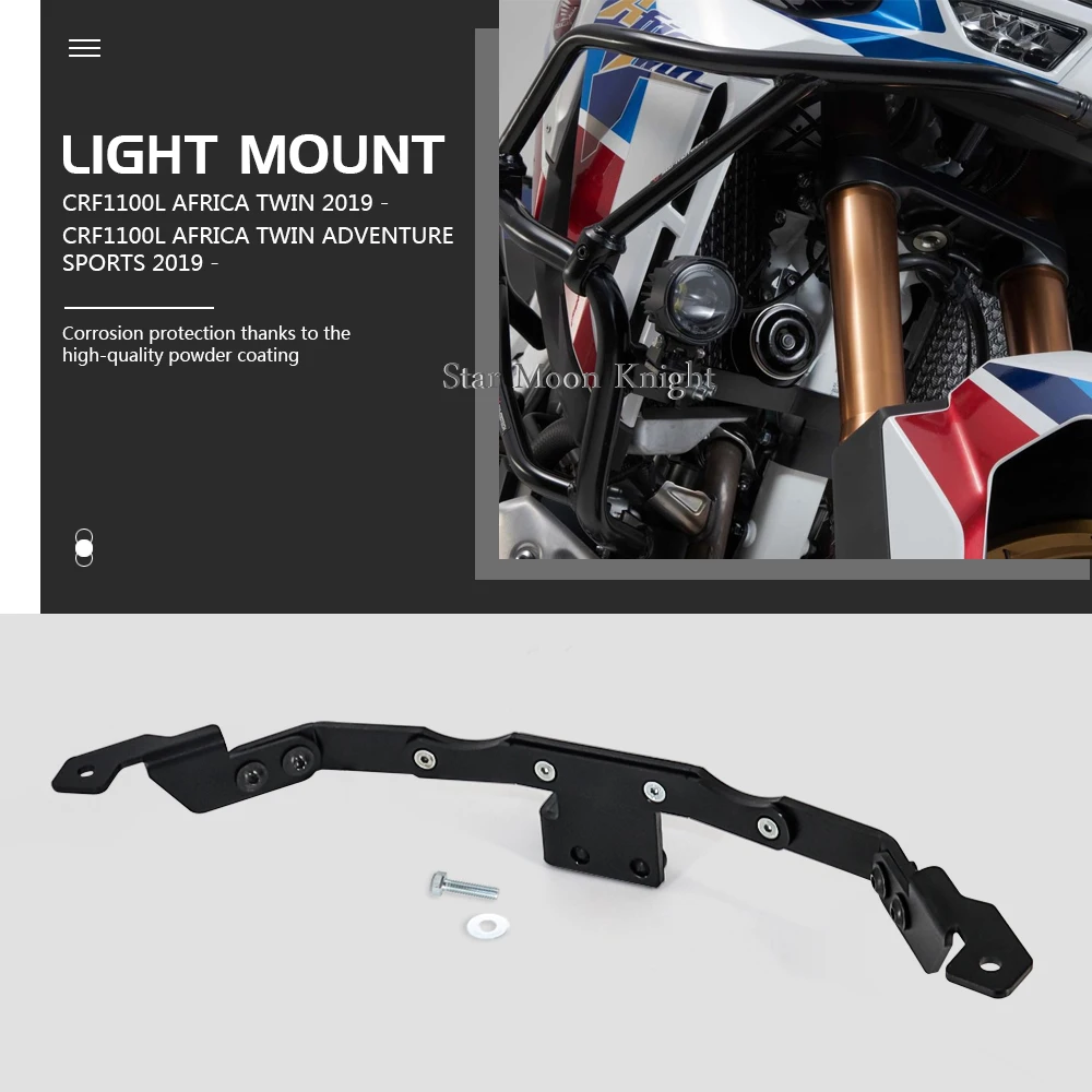 

For Honda CRF1100L CRF 1100 L Africa Twin Adventure Sports 2019- Auxiliary Light Mounting Brackets Driving Lamp Spotlight Holder