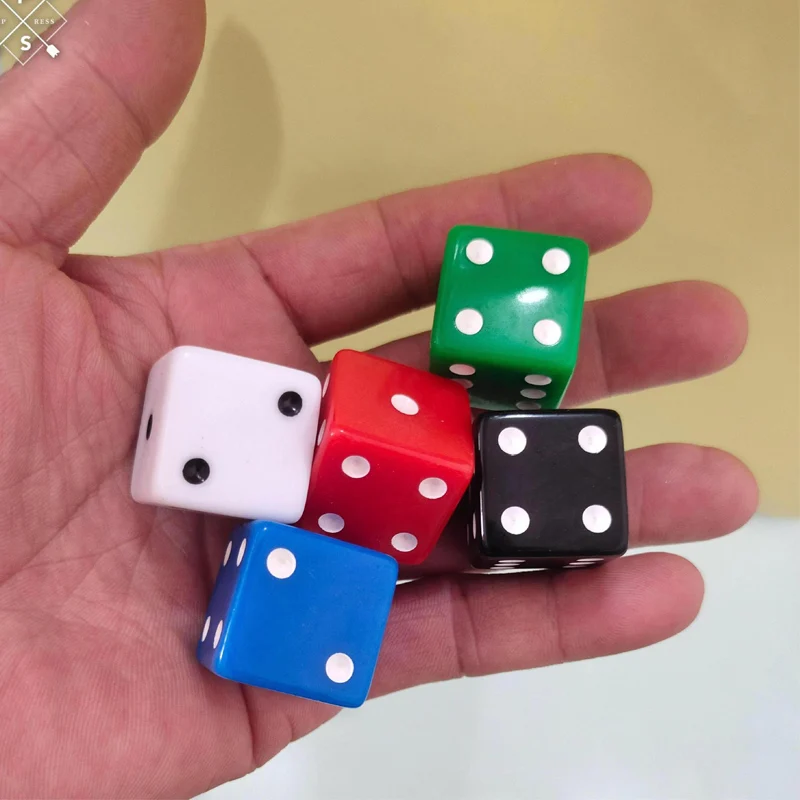 Immagine 3: D6 Cubi di dadi quadrati 25MM con punti numerici Ottimi per bomboniere Materiale scolastico per l'apprendimento della matematica Club Giochi per bere Adulti Adolescenti