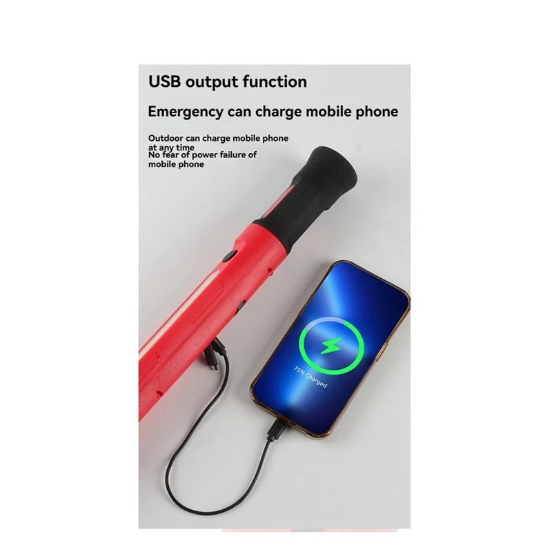 ABAE-Work Light For Mechanic,LED Work Lights,4400Mah Rechargeable Magnetic Light Bar,Automotive Tools Cordless Underhood