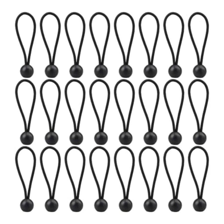 

25PCS 4x150mm Transparent Aquarium Lid Clamp Multipurpose Outdoor Camping Tent Ball Rope Suitable for Securing Awnings and Tarp