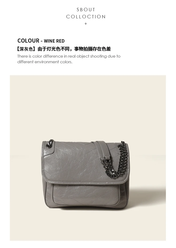 Luxuriöse Echtleder-Umhängetasche Hochwertige Luxusmarke Damen Einzel-Schultertasche Retro Plissierte Niki-Ketten-Hobo-Tasche – Detail 28