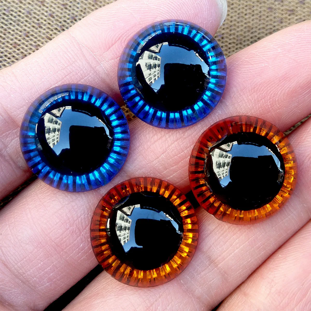 11-15MM Puppe Kleidung Zubehör Augen Puppe Strahlende Augapfel Baumwolle Tiere Puppe DIY Augen 10 stücke/5 paar – Detail 2