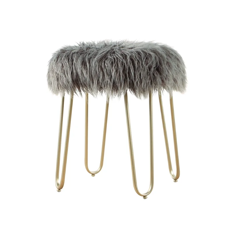 

Туалетный стул с металлическими ножками, стул для пеленания обуви для гостиной, спальни, прочный маленький табурет, бытовая мебель