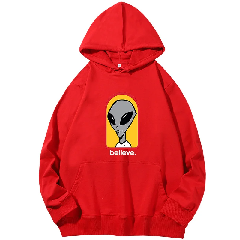 Alien Workshop Believe Speed Way Unisex graphic Hooded sweatshirts essentials Spring Autumn cotton hoodie Men\'s sportswear