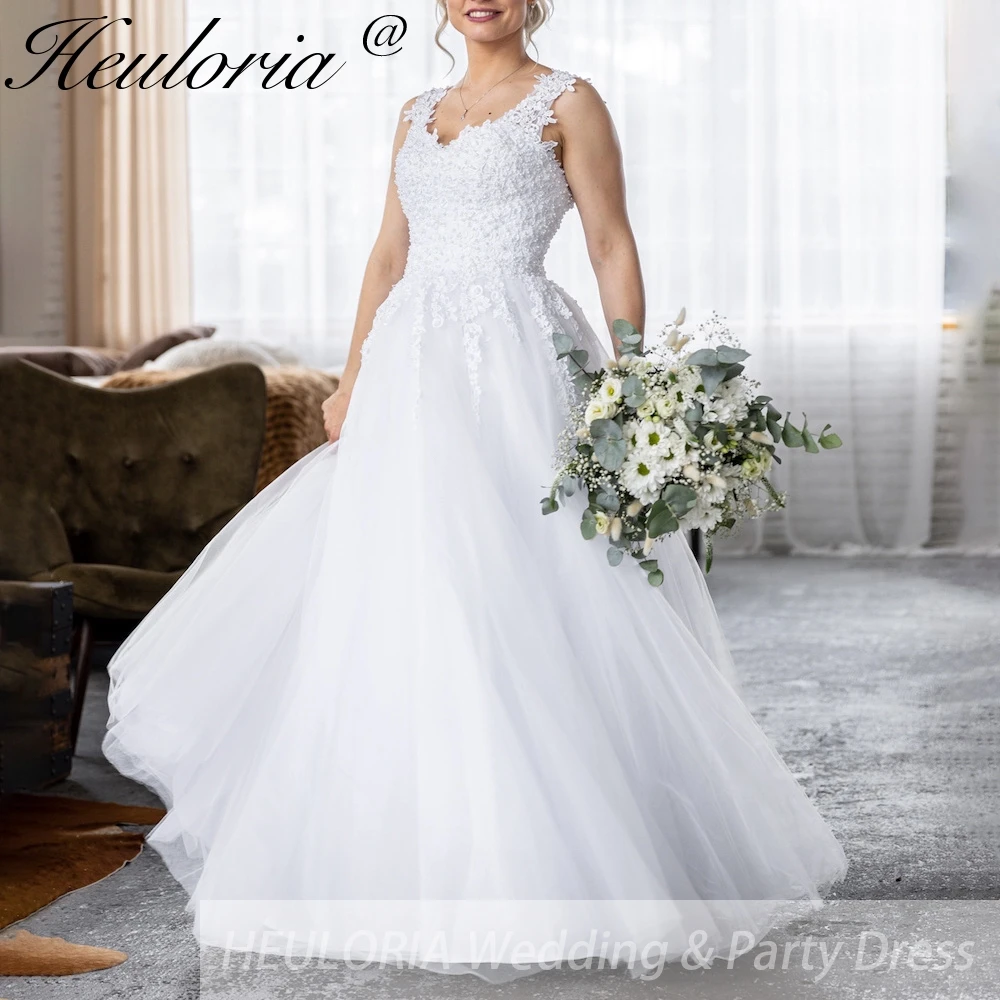 Robe de mariée en dentelle avec perles en cœur, robe de mariée Boho, grande taille, ligne A, robe de patients de mariage