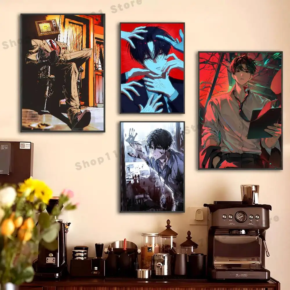 K-Kim S-Soleum Novel GSGW Poster Sticker Classic Art Painting for Home Bedroom Cafe Office Wall Decor