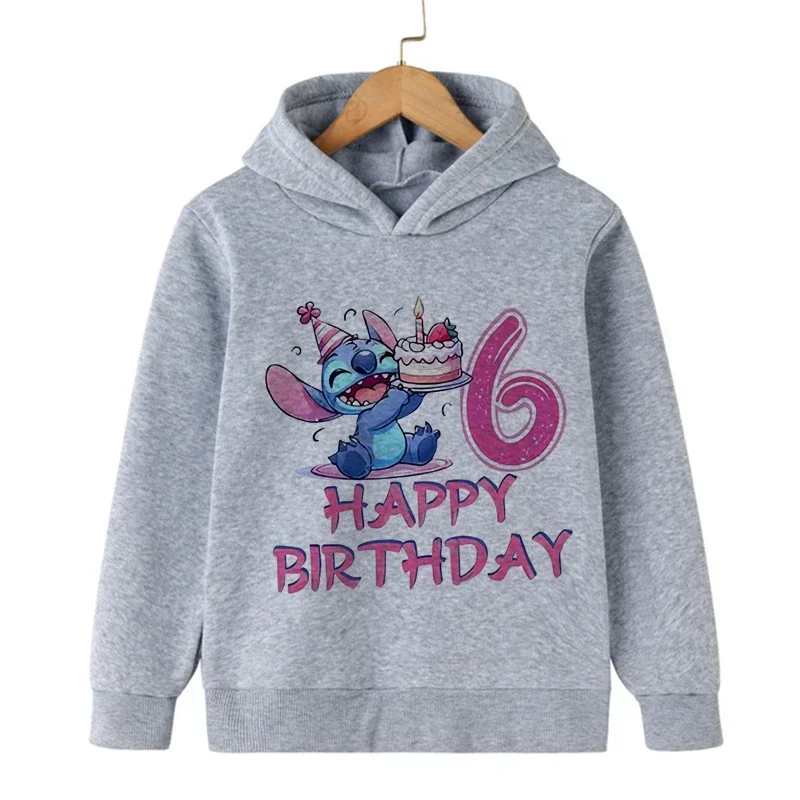 

New in Sweatshirts Stitch Hoodie Children Cartoon Clothes Kid Girl Boy Lilo and Stitch Sweatshirt Manga Hoody Baby Casual Top