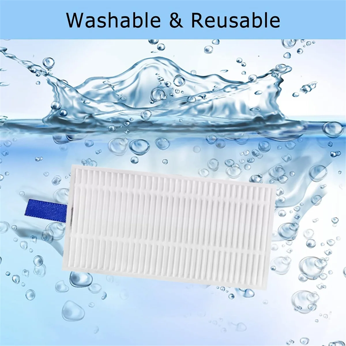 FZFZ 6 Buah Filter Pembersih untuk Penggantian Suku Cadang Pembersih Filter Aksesori Robot Penyapu E5 / C108