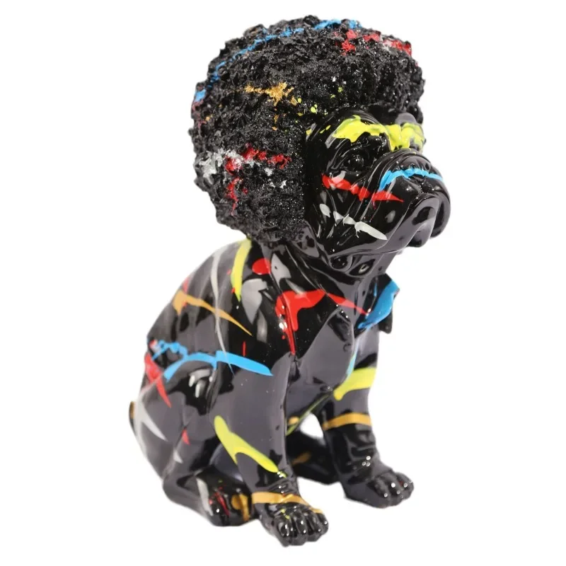 Creative Color Animal Resin Crafts Home Decoration Ornament Living Room Desktop Entrance Gifts