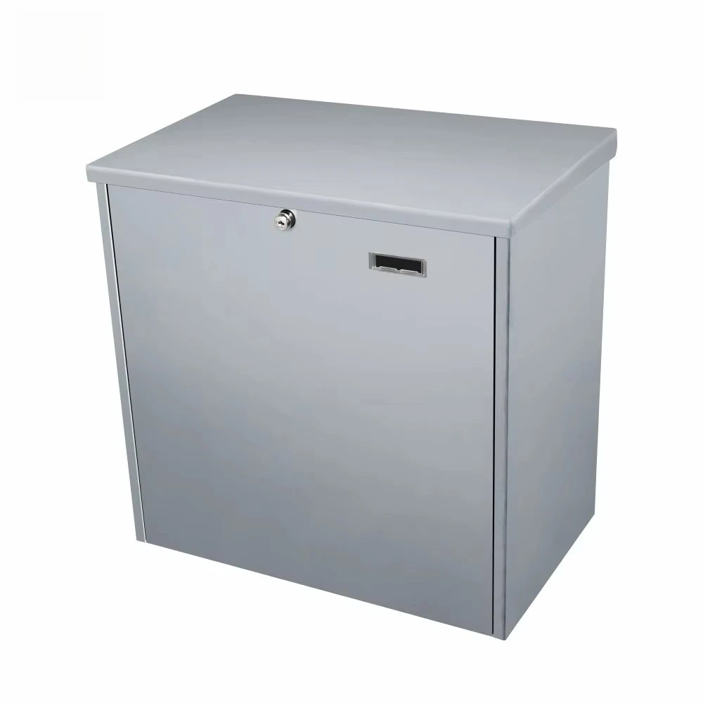 Safety Metal Floor Standing Package Drop Box Key Locking Parcel Box Outdoor