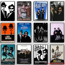 The Blues Brothers Vintage Movie Poster 1980 Retro Music Band Art Painting Vintage Canvas Painting Home Room Decor Unframed
