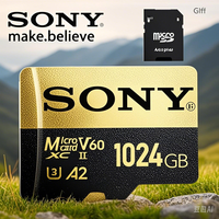 Sony SD Memory Card High Speed Micro TF SD Card 128GB 1TB 512GB 256GB A2 U3 V30 SD TF Flash Cards For Xiaomi Phone Computer