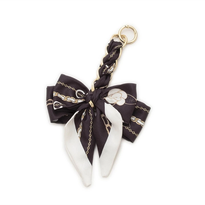 Distinctive Bowknot Handbag Accessory Stylish Bag Chain with Butterfly Detailing