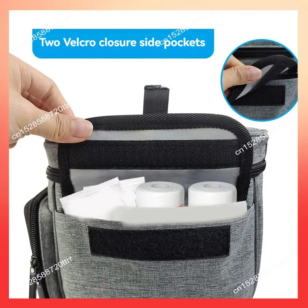 

ABNR сумка для хранения лекарств, пустой запираемый органайзер для бутылок для таблеток с портативными сумками на молнии, аптечка для домашних путешествий